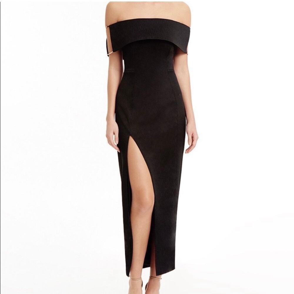 Stylestalker Lana Off the Shoulder Column maxi dress WOMENS SMALL